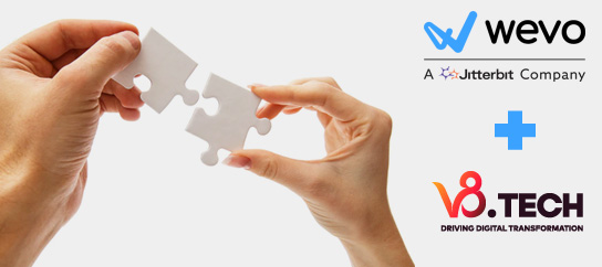 V8.TECH e Wevo Jitterbit fecham parceria para ofertar solucoes de hiperautomacao
