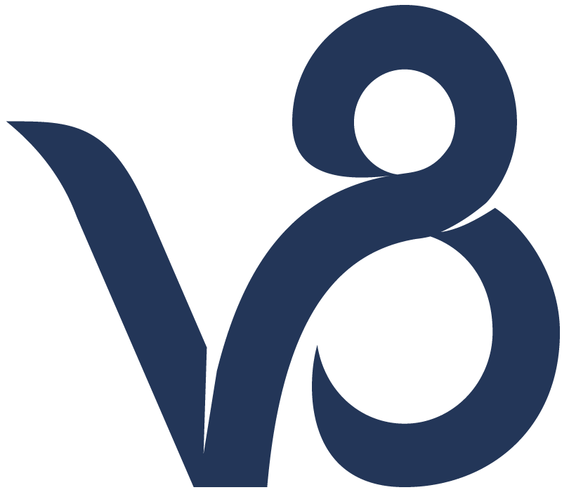 v8 logo azul e1743785600205